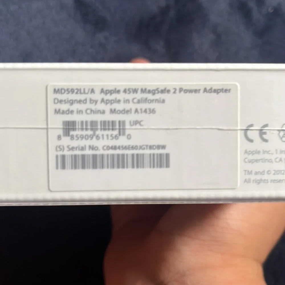 45W MagSafe 2 power Adapter